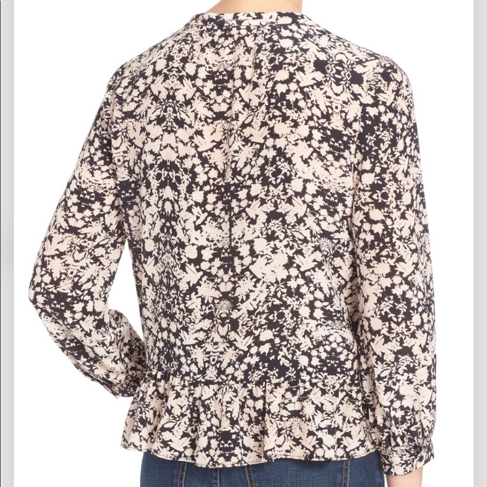 🆕REBECCA TAYLOR Silk Potpourri Paisley Ruffle Top - Picture 4 of 8